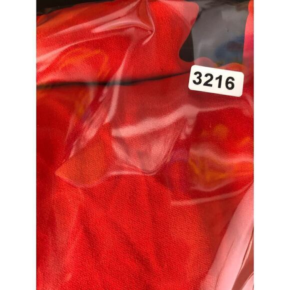 Great Jones Dress Short Sleeve Surplice V-Neck Tie Waist Wrap Maxi Red Small - Picture 12 of 12